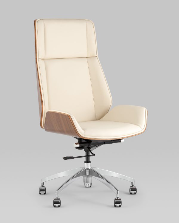 Кресло руководителя TopChairs Crown SN бежевый — изображение 2