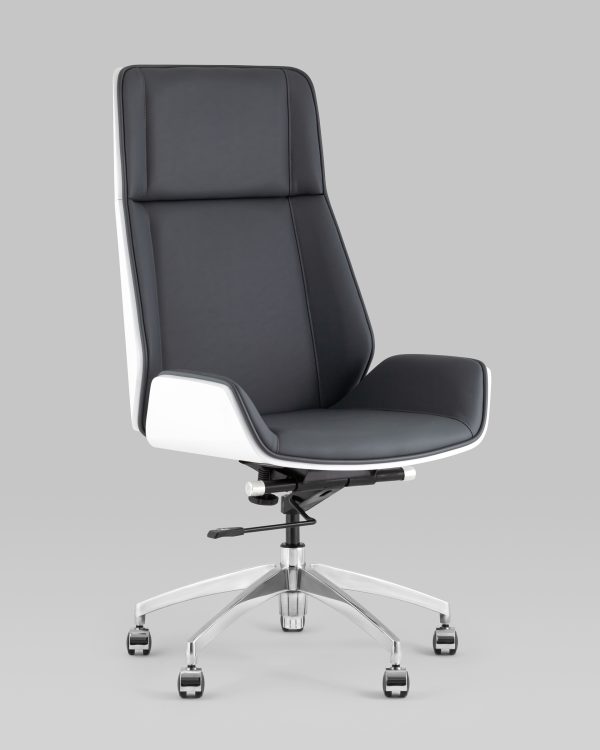 Кресло руководителя TopChairs Crown SN серо-голубой — изображение 2