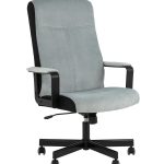 Кресло руководителя TopChairs ST-DOMINGO серо-голубой