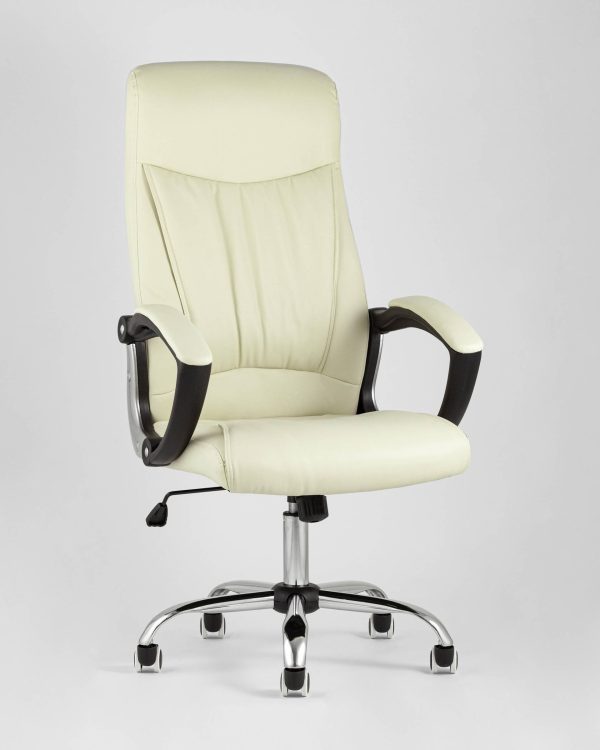 Кресло руководителя TopChairs Tower бежевое — изображение 2