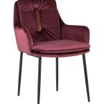 Кресло Саманта велюр бордовый