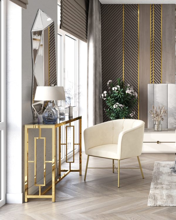 Кресло Шале велюр бежевый — изображение 3