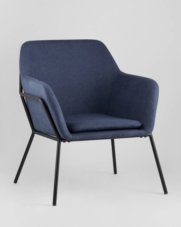 kreslo-shelford-sinee-na-metallicheskom-karkase-1 Кресло Шелфорд синее на металлическом каркасе — изображение 2