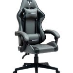 Кресло спортивное TopChairs Commander серо-черный