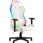 Кресло спортивное TopChairs GMM-080 белый на черной базе