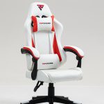 Кресло спортивное TopChairs Phantom бело-красный