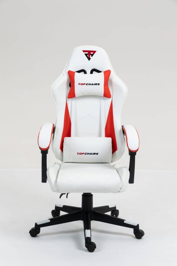 Кресло спортивное TopChairs Phantom бело-красный — изображение 3