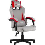 Кресло спортивное TopChairs Phantom ткань серо-красный