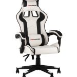 Кресло спортивное TopChairs Shadow бело-черный