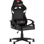 Кресло спортивное TopChairs Warden черно-белый