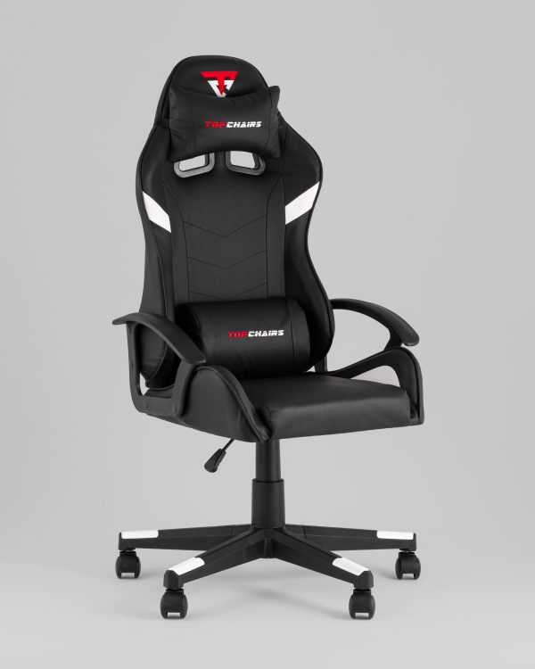 Кресло спортивное TopChairs Warden черно-белый — изображение 3