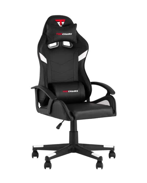 Кресло спортивное TopChairs Warden черно-белый