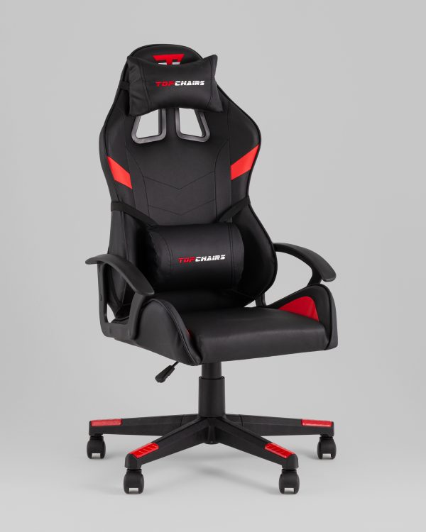 Кресло спортивное TopChairs Warden черно-красный — изображение 2