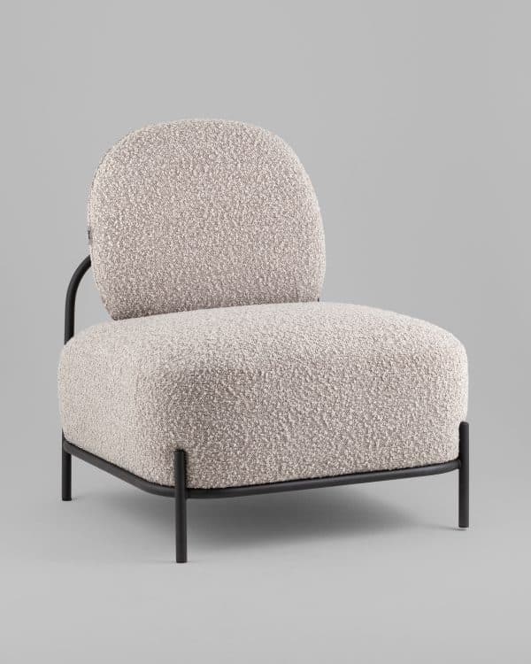 Кресло Стоун new ткань букле серо-бежевый — изображение 2