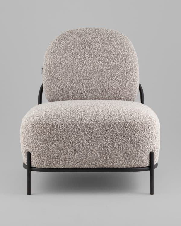 Кресло Стоун new ткань букле серо-бежевый — изображение 3