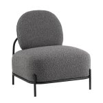 Кресло Стоун new ткань букле тёмно-серый