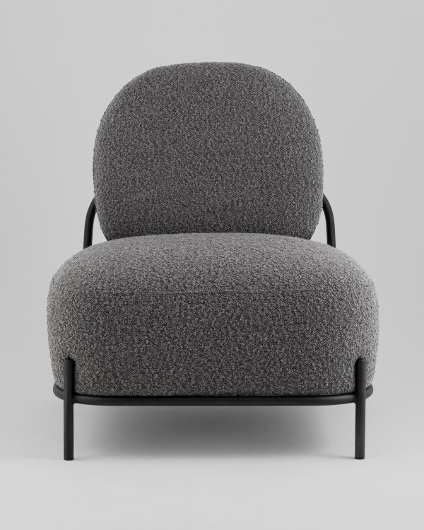 Кресло Стоун new ткань букле тёмно-серый — изображение 3