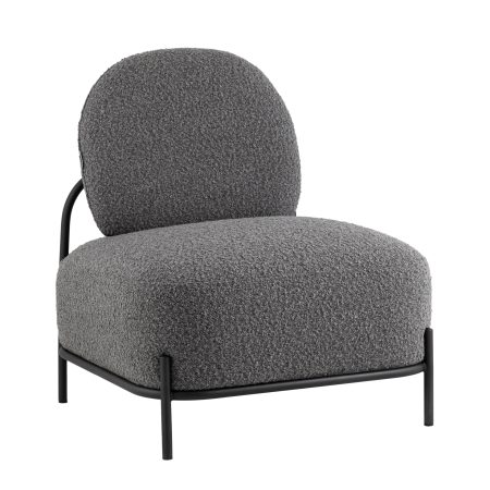 Кресло Стоун new ткань букле тёмно-серый