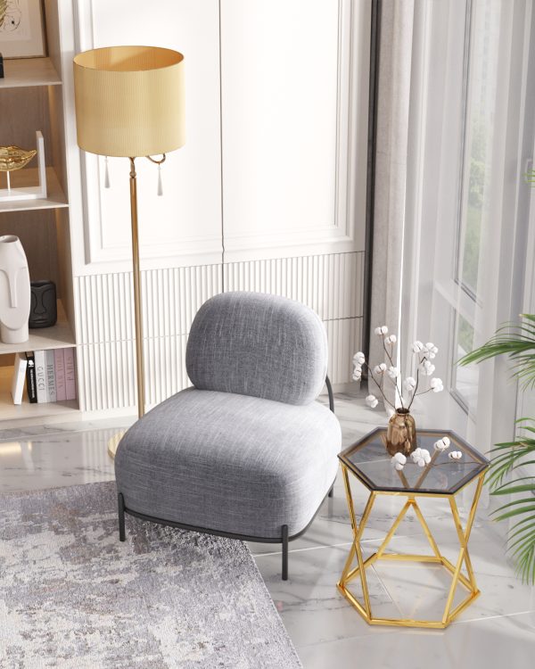 kreslo-stoun-rogozhka-seryj-2 Кресло Стоун рогожка серый — изображение 3