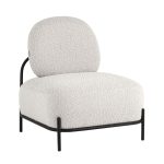 Кресло Стоун ткань букле молочный