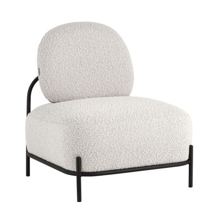 Кресло Стоун ткань букле молочный