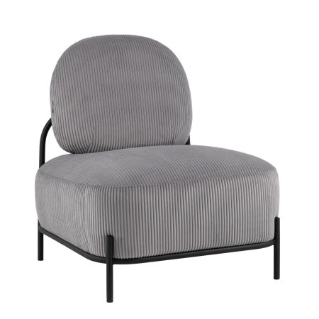 Кресло Стоун велюр рельефный светло-серый