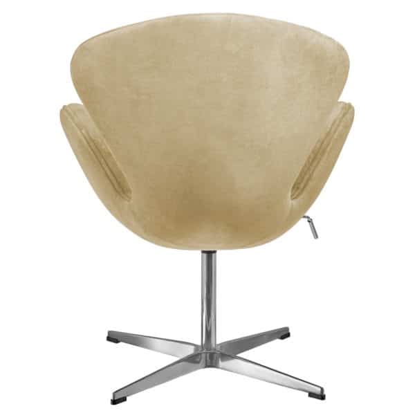 Кресло SWAN STYLE CHAIR карамельный, искусственная замша — изображение 4