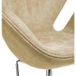 Кресло SWAN STYLE CHAIR карамельный, искусственная замша — изображение 5