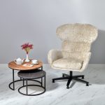 Кресло Teddy латте шенилл — изображение 3