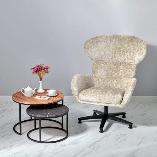 Кресло Teddy латте шенилл — изображение 3