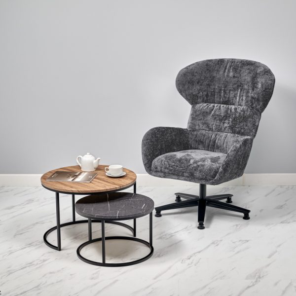 Кресло Teddy серый шенилл — изображение 3