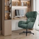 Кресло Teddy зелёный шенилл — изображение 2