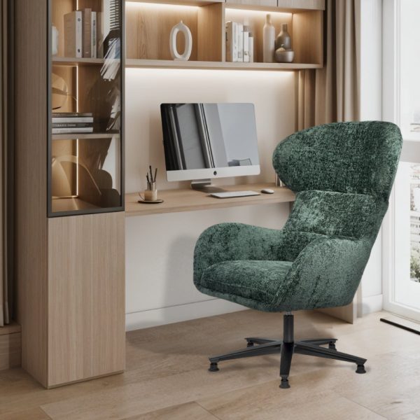 Кресло Teddy зелёный шенилл — изображение 2