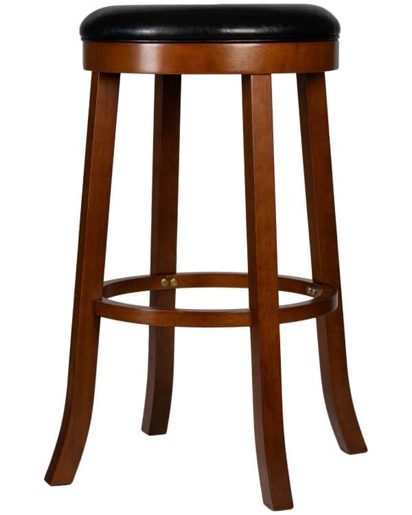 Круглый барный табурет DOBRIN BOB BAR, шоколад, черный — изображение 4