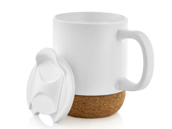 Кружка с крышкой DOMINO белый, натуральный — изображение 2