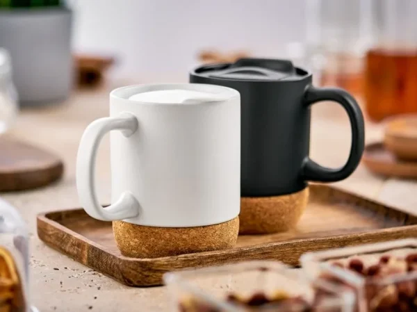 Кружка с крышкой DOMINO белый, натуральный — изображение 5