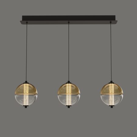 Подвесной светильник MD24022079-3B black/amber