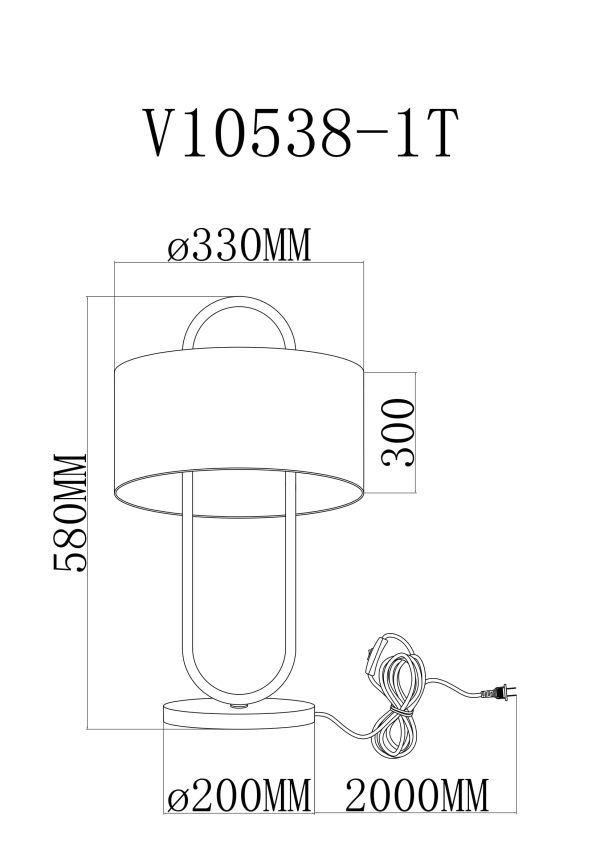 Лампа настольная Moderli V10538-1T Palma — изображение 3
