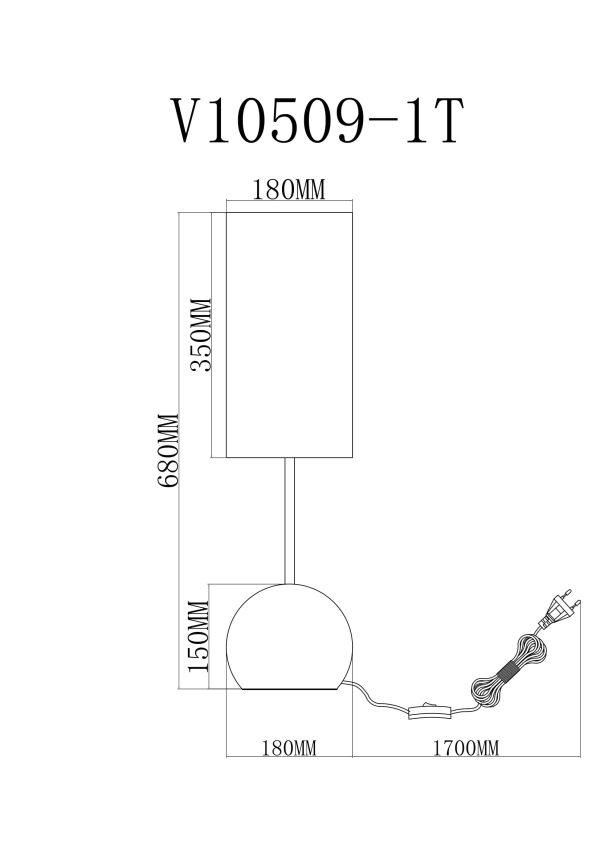 Лампа настольная Moderli V11589-1T Flint — изображение 3