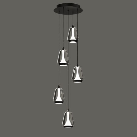 Подвесной светильник MD24001011-5A black/smoky