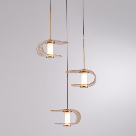 Подвесной светильник MD24020901-3A gold/cognac