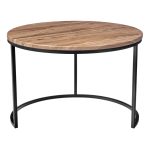 Набор кофейных столиков Tango орех и серый мрамор с чёрными ножками, 2шт — изображение 4