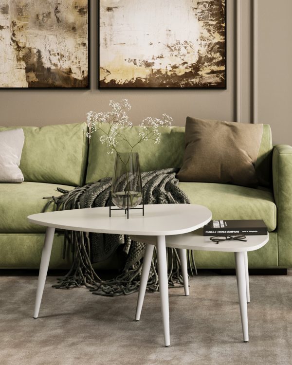 Набор журнальных столиков Агата 80 и 60 см — изображение 3