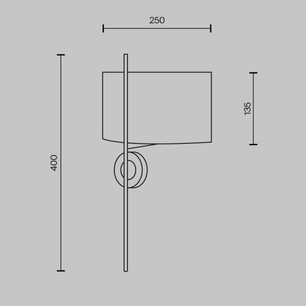 Настенный светильник (бра) Maytoni MOD437WL-02BG — изображение 5