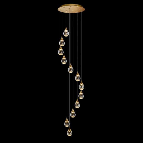 Подвесной светильник MD24001004-12A gold/clear — изображение 2