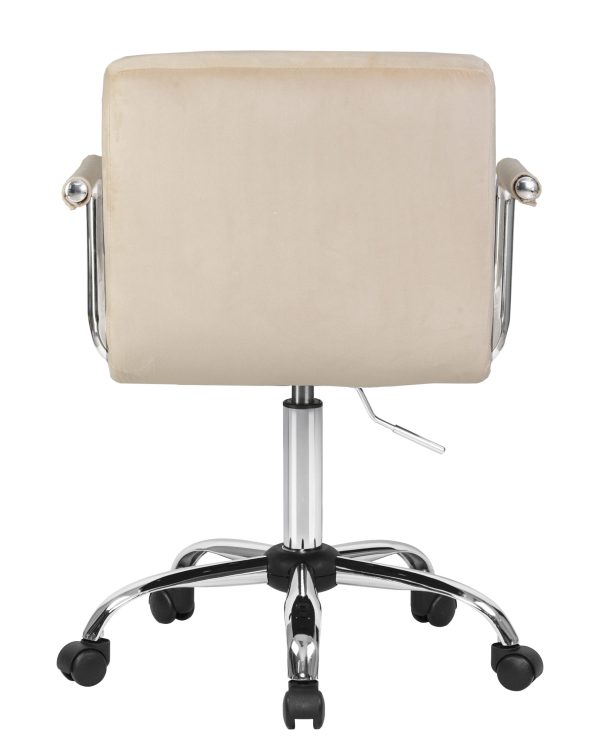 Офисное кресло для персонала DOBRIN TERRY, бежевый велюр (MJ9-10) — изображение 5