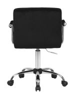 Офисное кресло для персонала DOBRIN TERRY, черный велюр (MJ9-101) — изображение 5