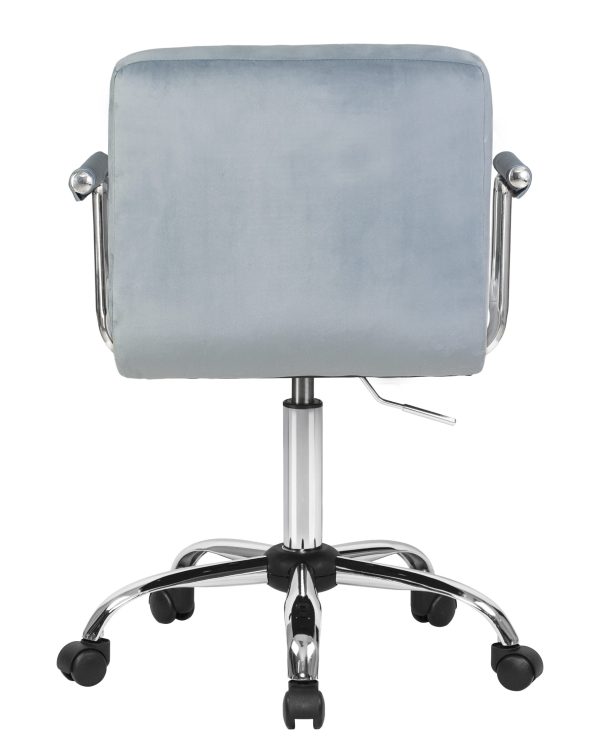 Офисное кресло для персонала DOBRIN TERRY, пудрово-голубой велюр (MJ9-74) — изображение 5