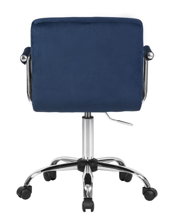 Офисное кресло для персонала DOBRIN TERRY, синий велюр (MJ9-117) — изображение 5