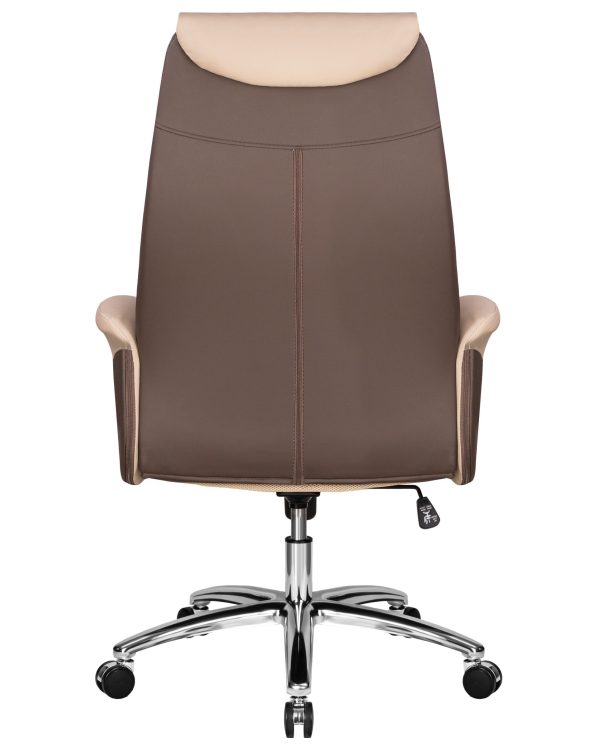 Офисное кресло для руководителей DOBRIN LEONARD, коричнево-бежевый — изображение 5